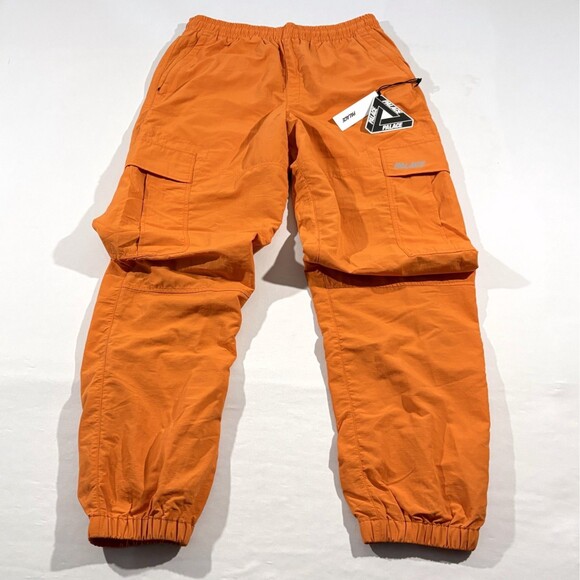 Palace Men's Orange Shell Cargo Pocket Trouser Pants Jogger Ripstop Sz M NWT - Picture 1 of 10